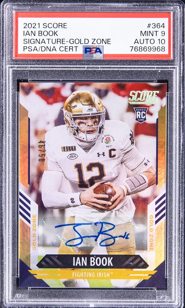 2021 Score Ian Book Signature - Gold Zone #364 card image