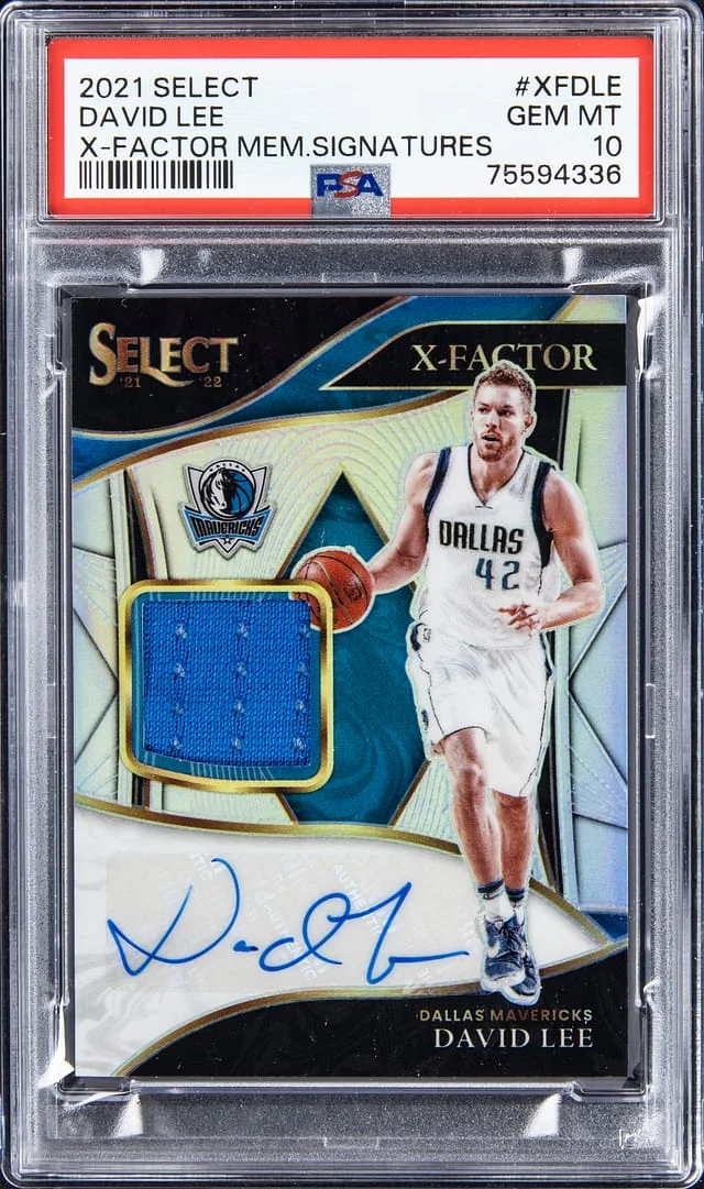 2021 Select David Lee X-Fractor Memorabilia Signatures #XFDLE card image