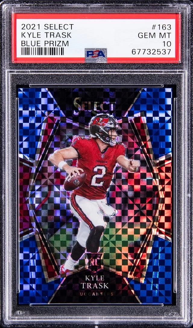 2021 Select Kyle Trask Blue Prizm #163 card image