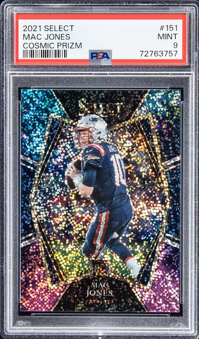 2021 Select Mac Jones Cosmic Prizm #151 card image