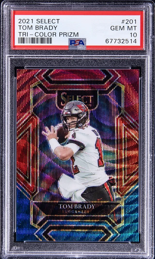 2021 Select Tom Brady Tri - Color Prizm #201 card image
