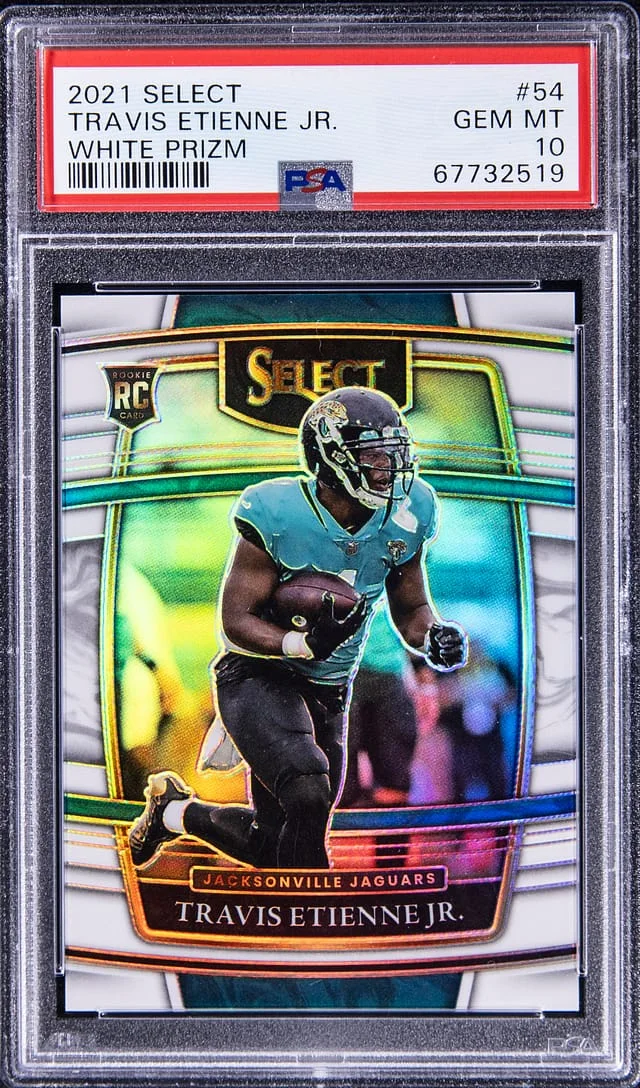 2021 Select Travis Etienne Jr White Prizm #54 card image