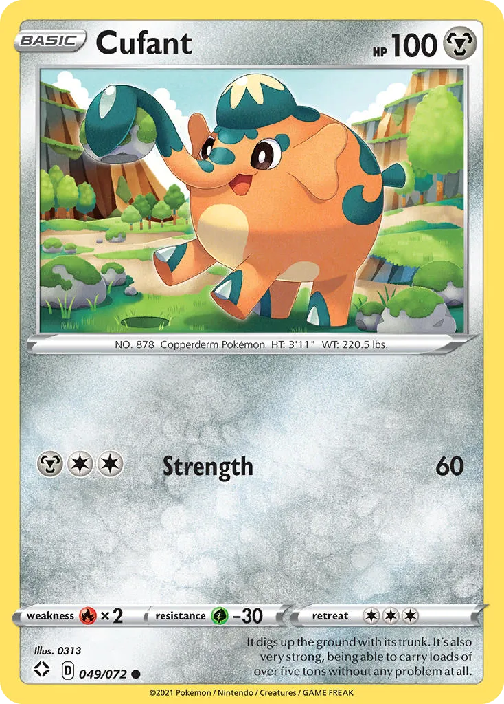 2021 Shining Fates Cufant #49/72 Common card image