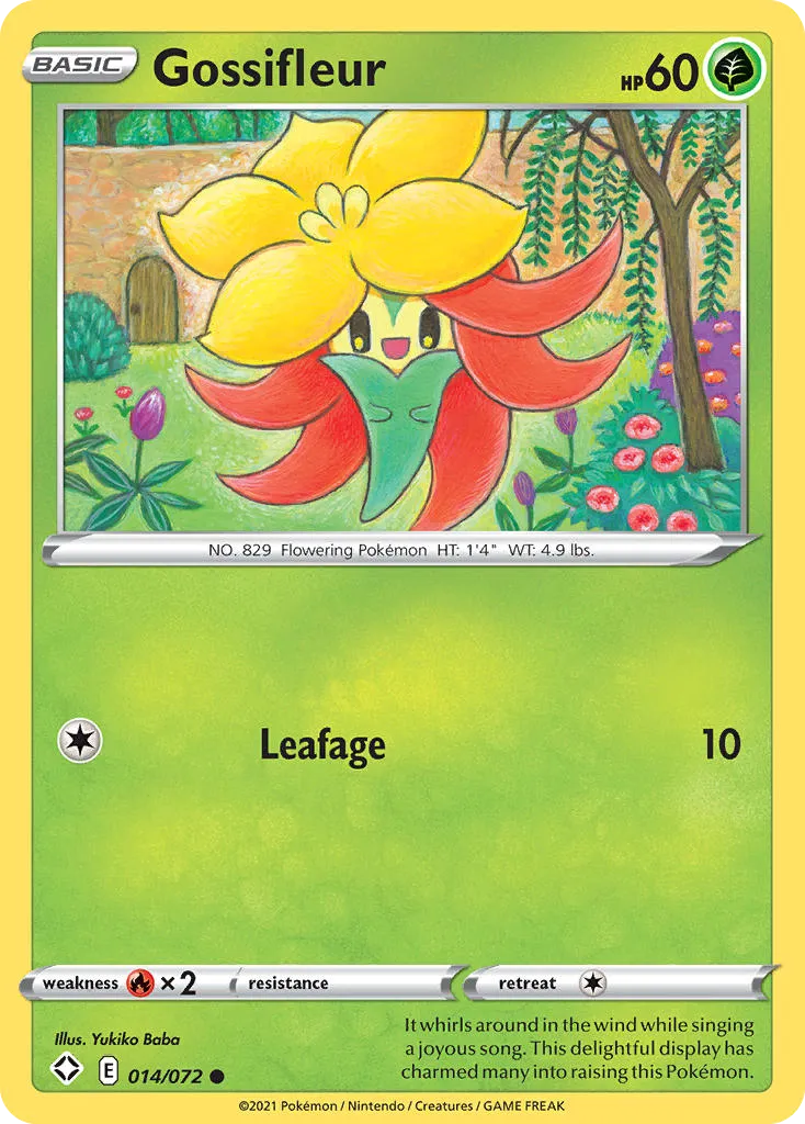 2021 Shining Fates Gossifleur #14/72 Common card image