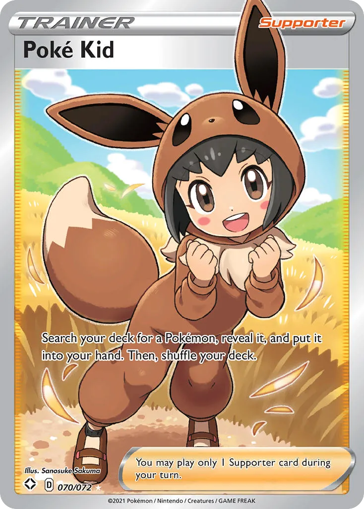 2021 Shining Fates Poké Kid Rare Ultra #70/72 Rare Ultra card image