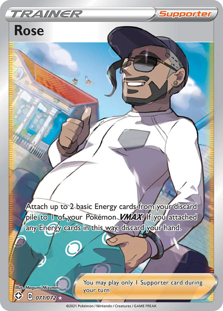 2021 Shining Fates Rose Rare Ultra #71/72 Rare Ultra card image