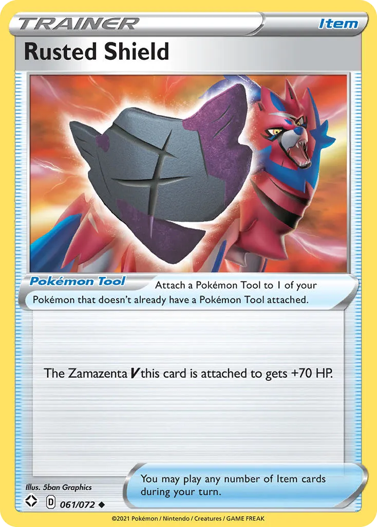 2021 Shining Fates Rusted Shield #61/72 Uncommon card image