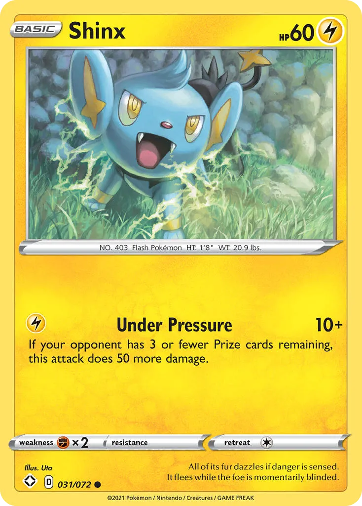 2021 Shining Fates Shinx Common #31/72 Common card image