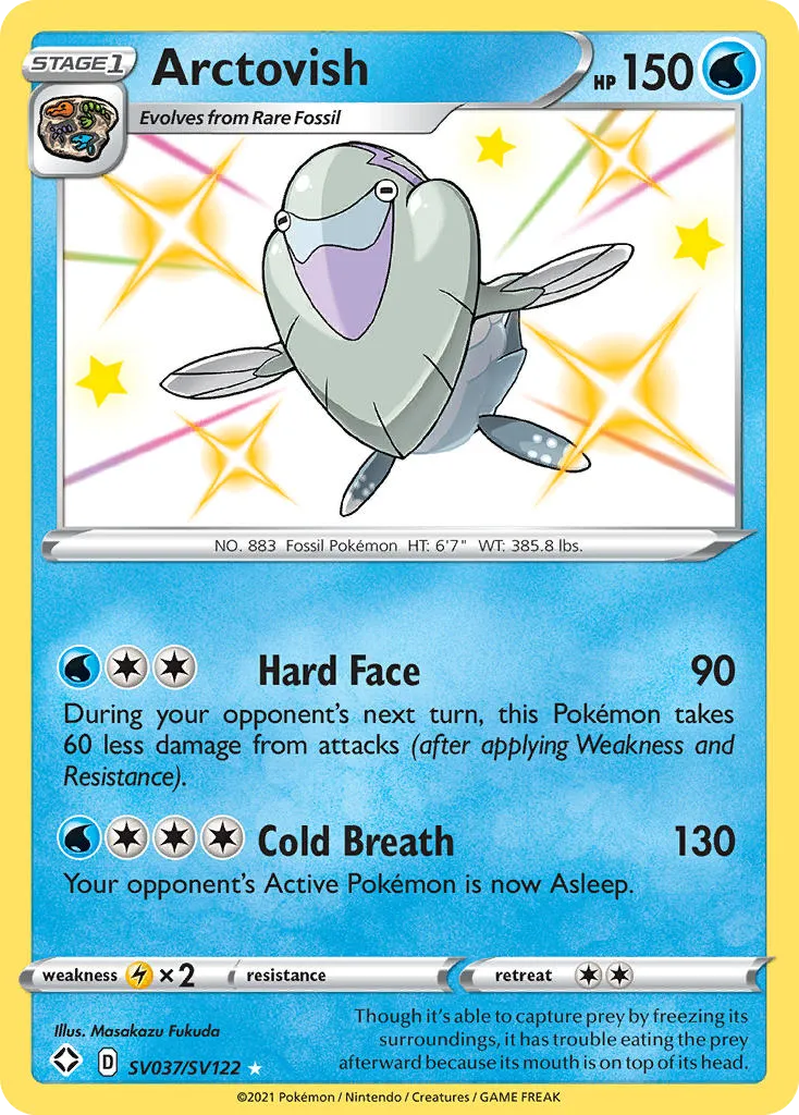 2021 Shining Fates Shiny Vault Arctovish Rare Shiny #SV037 Rare Shiny card image