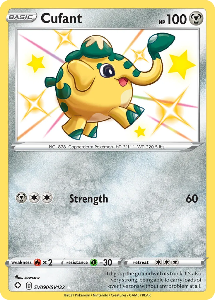 2021 Shining Fates Shiny Vault Cufant Rare Shiny #SV090 Rare Shiny card image