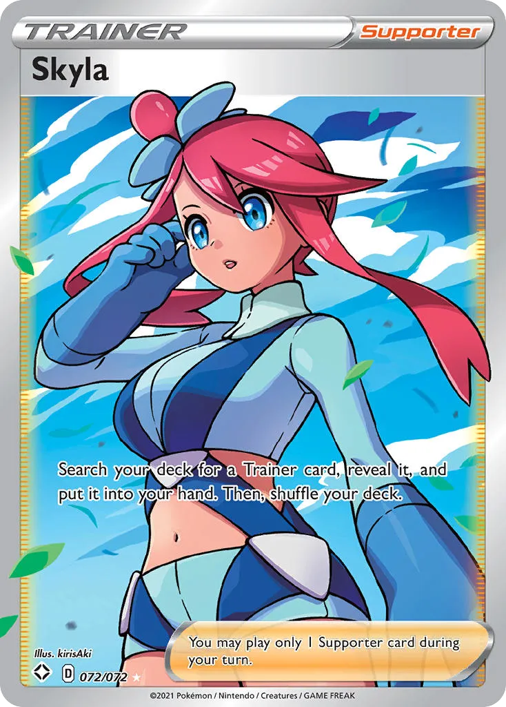 2021 Shining Fates Skyla Rare Ultra #72/72 Rare Ultra card image