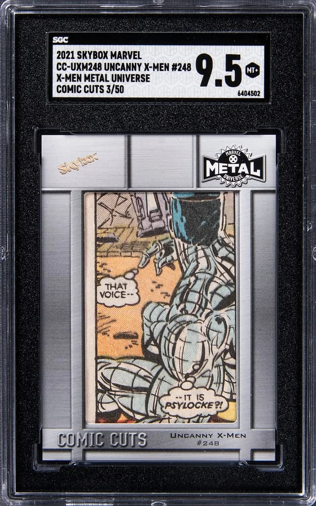 2021 SkyBox Comic Cuts Marvel X-Men Metal Universe #248 card image