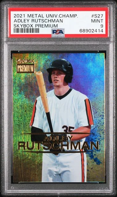 2021 SkyBox Metal Universe Champions Adley Rutschman SkyBox Premium #S-27 card image
