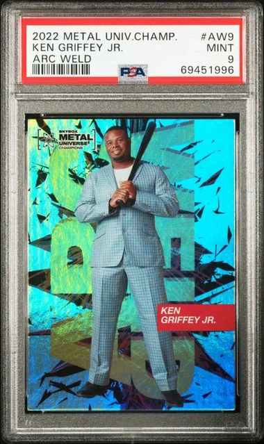 2021 SkyBox Metal Universe Champions Ken Griffey Jr. Arc Weld #AW-9 card image