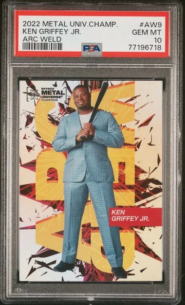 2021 SkyBox Metal Universe Champions Ken Griffey Jr. Arc Weld #AW9 card image