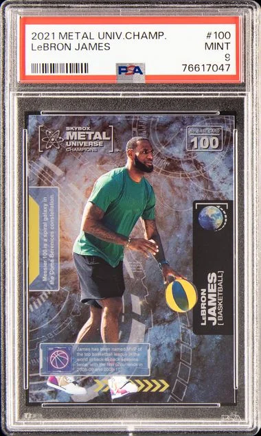 2021 SkyBox Metal Universe LeBron James #100 card image