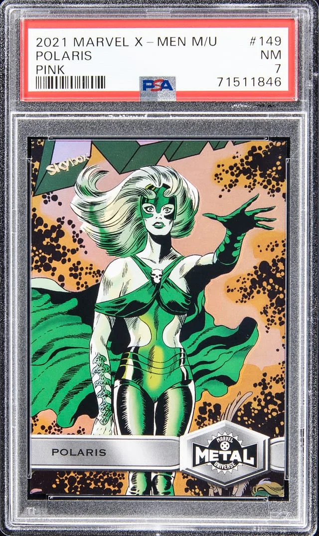 2021 SkyBox Polaris Marvel X-Men Metal Universe Pink #149 card image