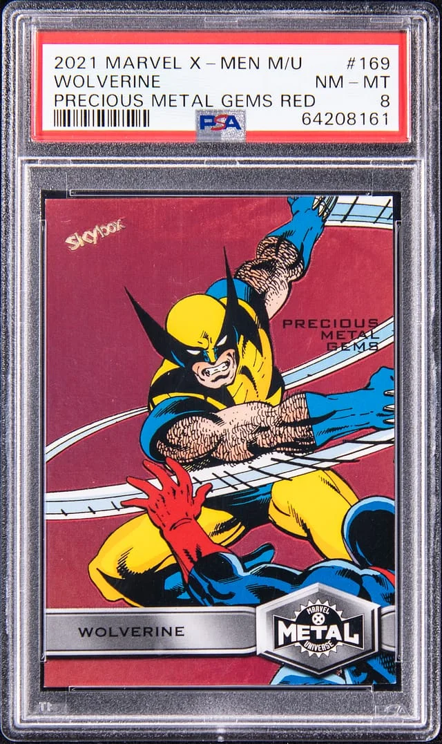 2021 SkyBox Wolverine Marvel X-Men Metal Universe Precious Metal Gems (PMG) Red #169 card image