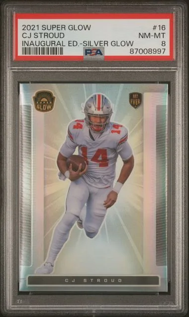 2021 Super Glow Inaugural Edition Silver Glow C.J. Stroud #16 card image