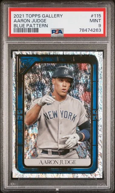 2021 Topps Aaron Judge Gallery Blue Pattern #115 card image