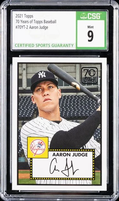2021 Topps Aaron Judge #70YT-2 card image