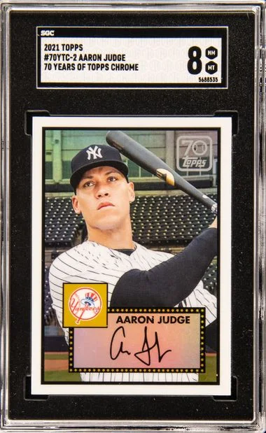 2021 Topps Aaron Judge 70 Years Of Topps Chrome #70YTC-2 card image