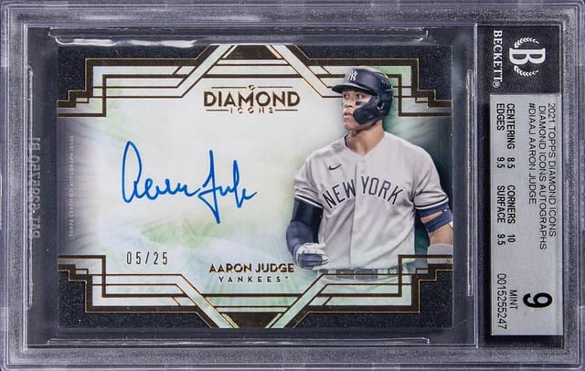 2021 Topps Aaron Judge Diamond Icons Autographs #DIA-AJ card image