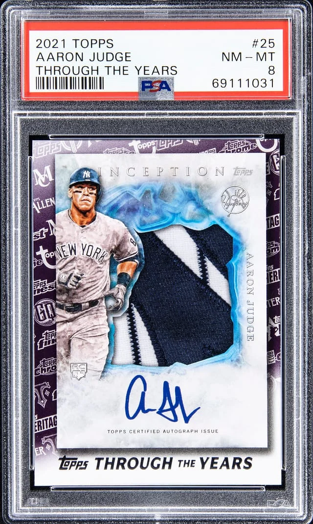 2021 Topps Aaron Judge Through The Years #TTY-25 card image