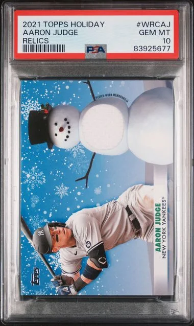 2021 Topps Aaron Judge Holiday - Relics #WRCAJ card image