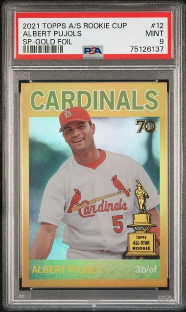 2021 Topps Albert Pujols All-Star Cup SP Gold Foil #12 card image
