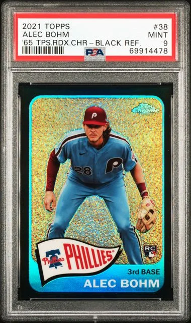 2021 Topps Alec Bohm 1965 Topps Redux Chrome Black Refractor #38 card image