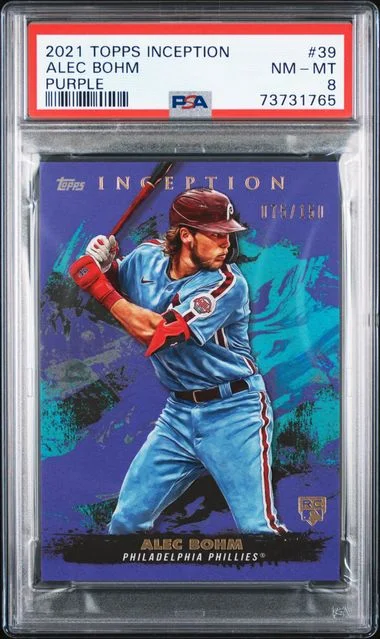 2021 Topps Alec Bohm Inception Purple #39 card image