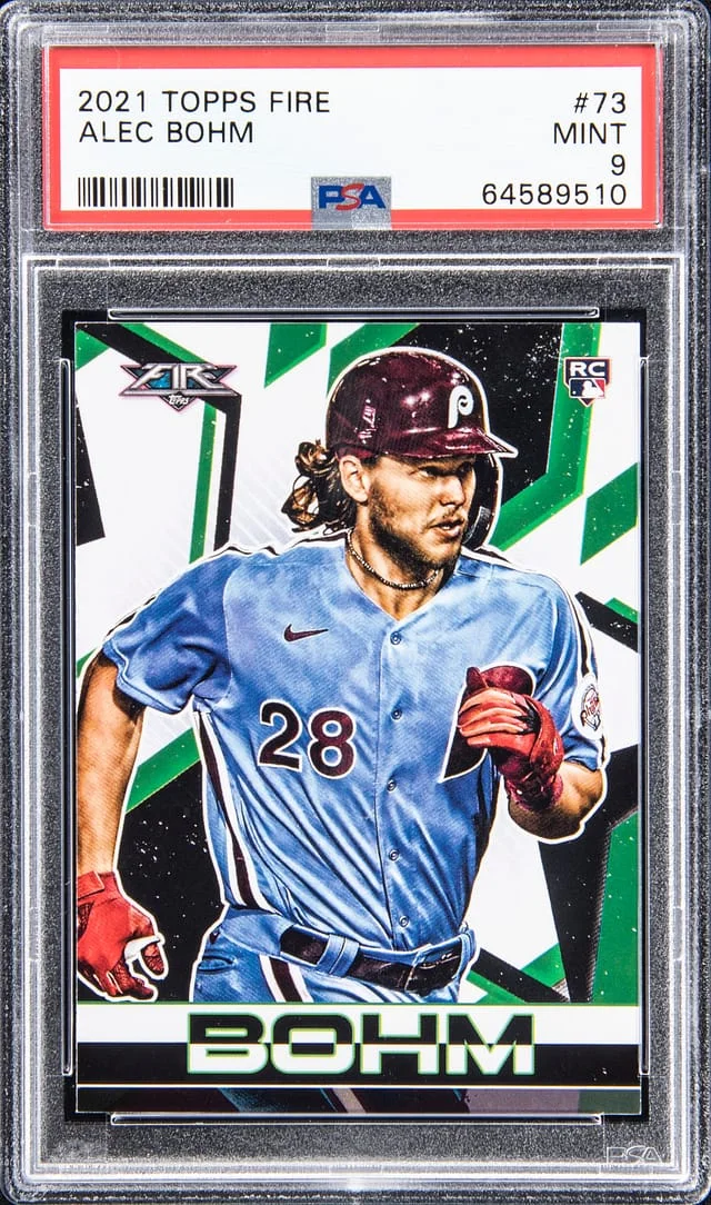 2021 Topps Alec Bohm Fire #73 card image