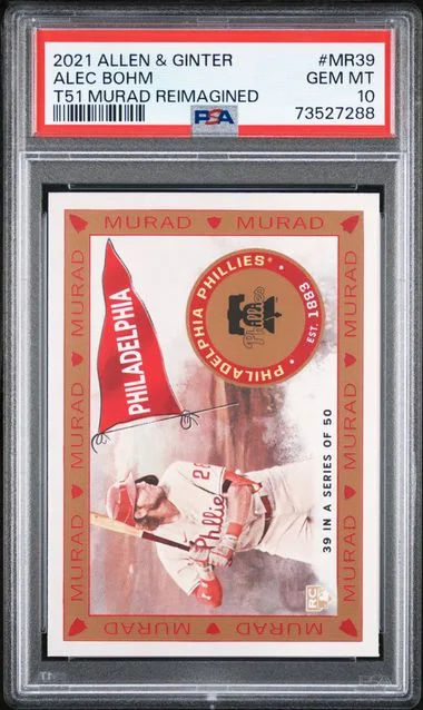 2021 Topps Allen & Ginter Alec Bohm T51 Murad Reimagined #Mr39 card image