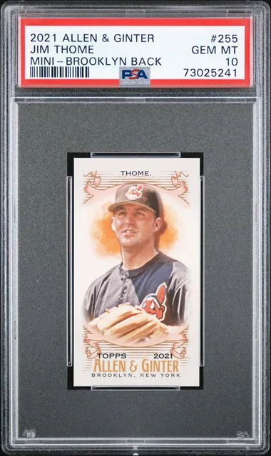 2021 Topps Allen & Ginter Jim Thome, Brooklyn Back Mini #255 card image