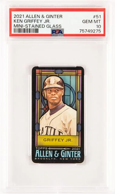 2021 Topps Allen & Ginter Ken Griffey Jr. Mini Stained Glass #51 card image