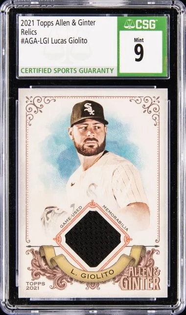 2021 Topps Allen & Ginter Lucas Giolito Full-Size Relics #AGA-LGI card image