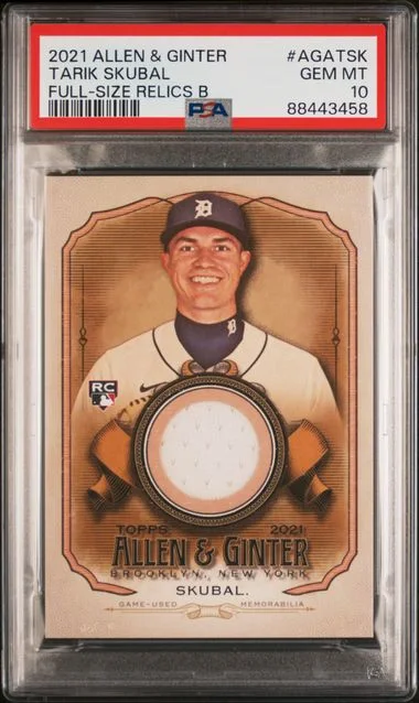 2021 Topps Allen & Ginter Tarik Skubal Full-Size Relics B #AGA-TSK card image