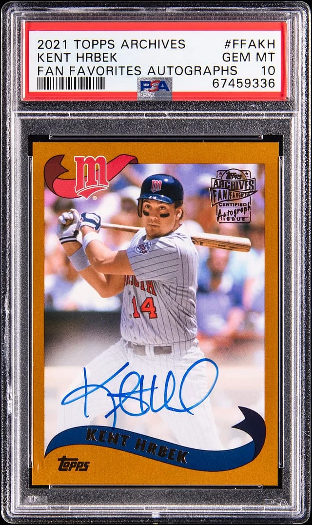 2021 Topps Archives Kent Hrbek Fan Favorites Autographs #FFA-KH card image