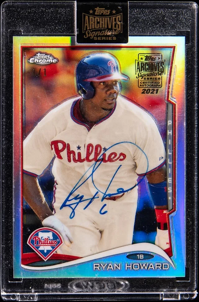 2021 Topps Archives Ryan Howard 2014 Topps Chrome Refractor #176 card image