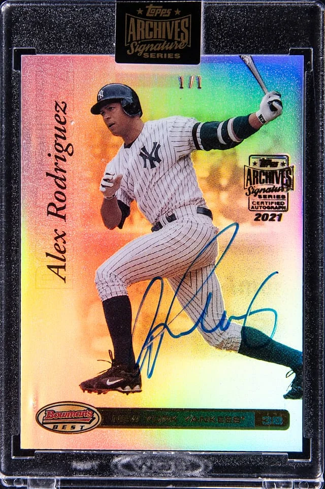 2021 Topps Archives Signature Series Alex Rodriguez 2007 Bowman's Best #23 card image