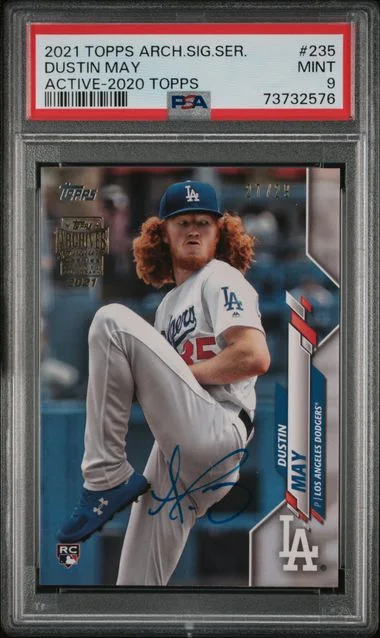 2021 Topps Archives Signature Series Dustin May Active '20 Topps #235 card image