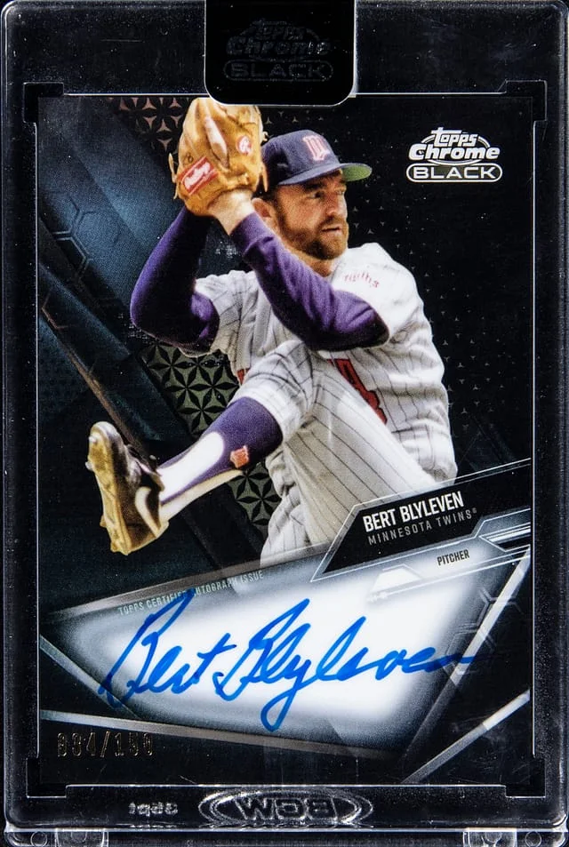2021 Topps Bert Blyleven Black Base Autograph #CBA-BBL card image