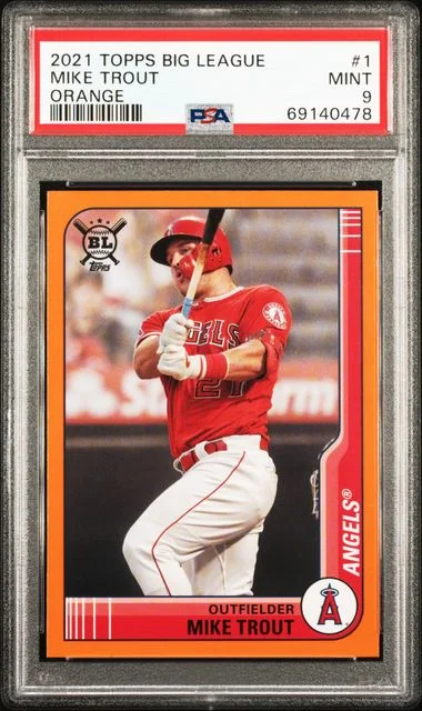 2021 Topps Big Mike Trout League Orange #1 card image