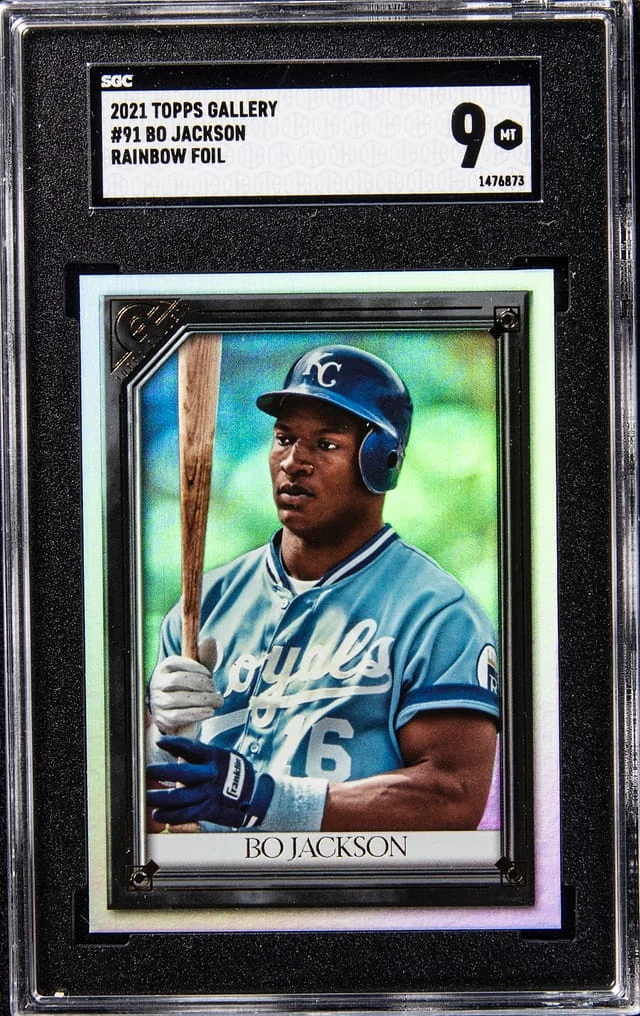 2021 Topps Bo Jackson Gallery Rainbow Foil #91 card image