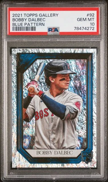 2021 Topps Bobby Dalbec Gallery Blue Pattern #92 card image