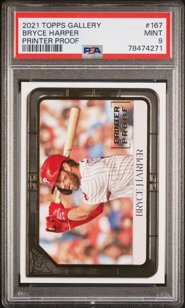2021 Topps Bryce Harper Gallery Printer Proof #167 card image