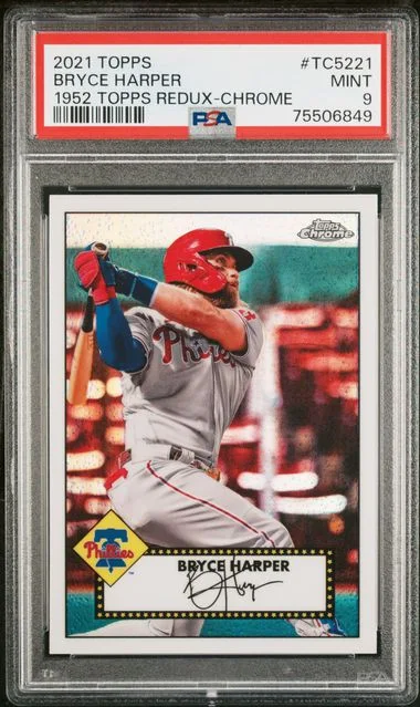 2021 Topps Bryce Harper 1952 Topps Redux Chrome #TC52-21 card image