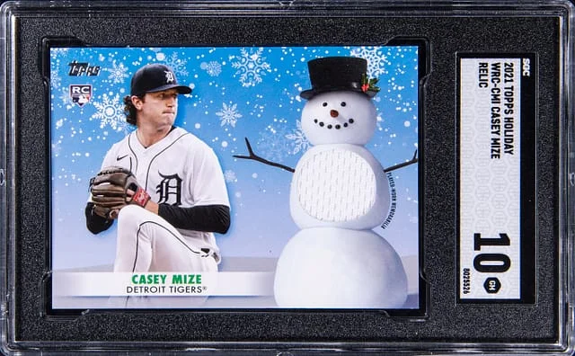 2021 Topps Casey Mize Holiday Relic #WRC-CMI card image
