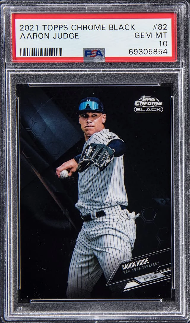 2021 Topps Chrome Black Aaron Judge #82 card image